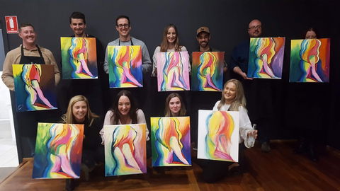 Paint And Sip Experience - Events Australia 1