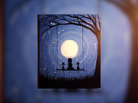 Grab A Glass Of Wine And Learn To Paint 'Moonrise'! - Events Australia 0
