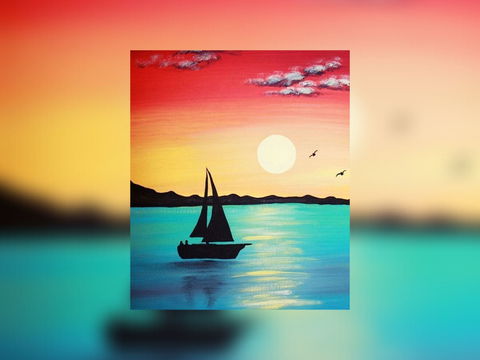 Grab A Glass Of Wine And Learn To Paint 'Sailboat'! - Events Australia 0