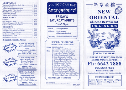 New Oriental Chinese Restaurant (The Red Door) - Tourism Bookings 1