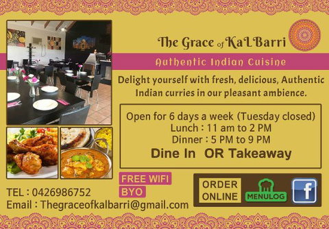 The Grace Of Kalbarri Indian Cuisine - Events Australia 0